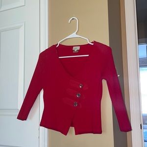 Karen Millen Red Cardigan